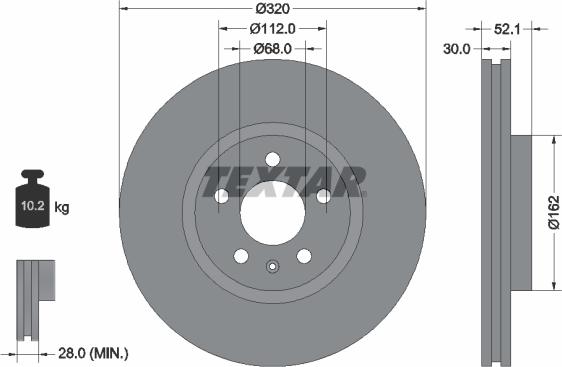 Textar 92229303 - Discofreno autozon.pro