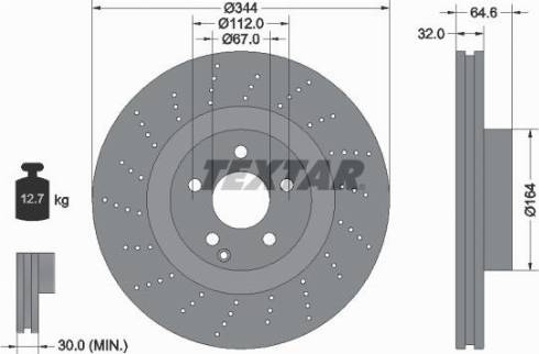 Textar 92224600 - Discofreno autozon.pro