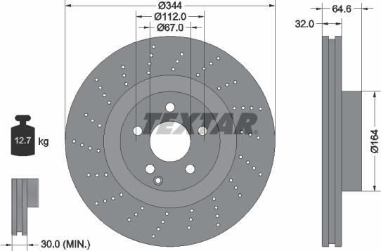 Textar 92224603 - Discofreno autozon.pro