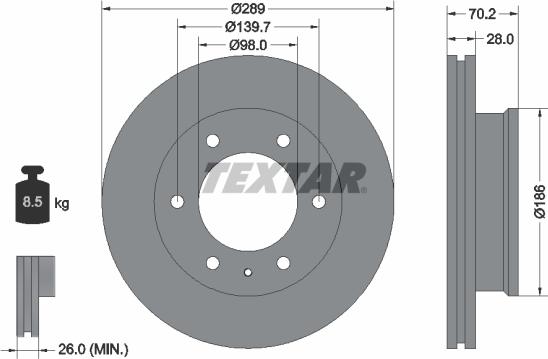 Textar 92223000 - Discofreno autozon.pro