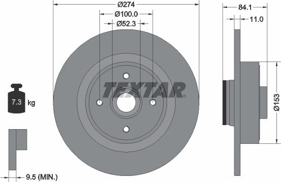 Textar 92223200 - Discofreno autozon.pro