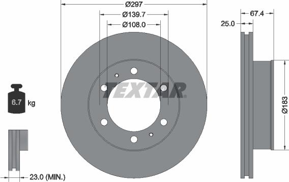 Textar 92222600 - Discofreno autozon.pro