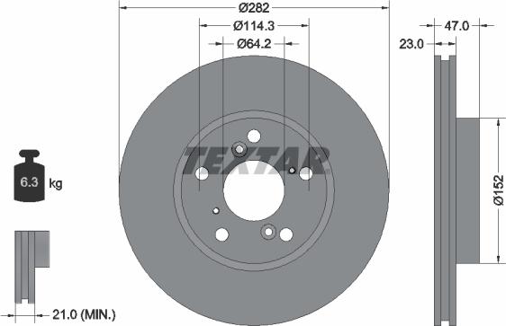 Textar 92227503 - Discofreno autozon.pro