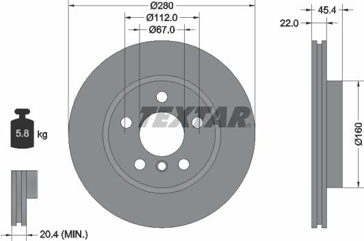 Textar 92279203 - Discofreno autozon.pro