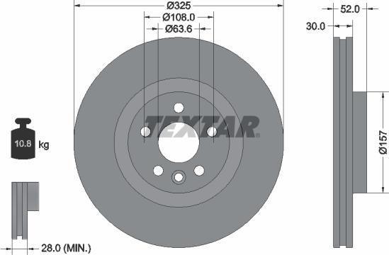 Textar 92278603 - Discofreno autozon.pro