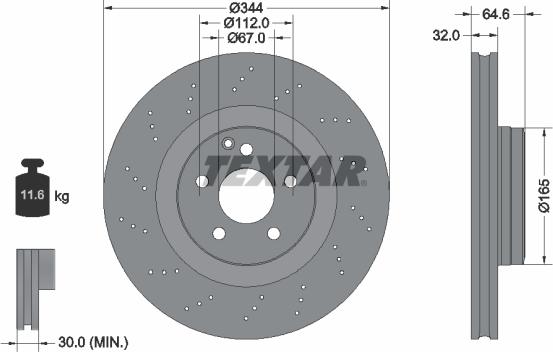 Textar 92277605 - Discofreno autozon.pro