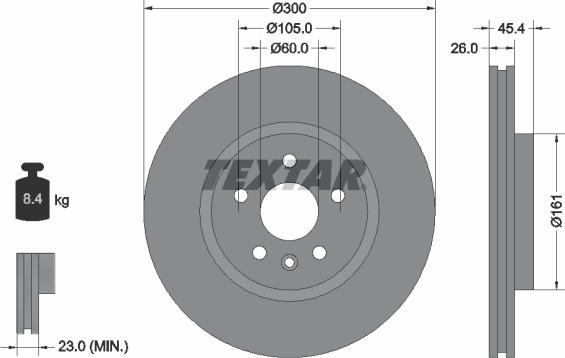 Textar 92277205 - Discofreno autozon.pro