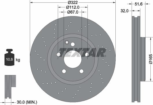 Textar 92277705 - Discofreno autozon.pro