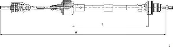 Textar 58008600 - Cavo comando, Comando frizione autozon.pro