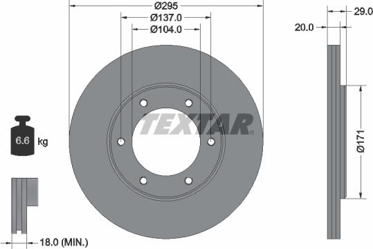 Textar 92035600 - Discofreno autozon.pro