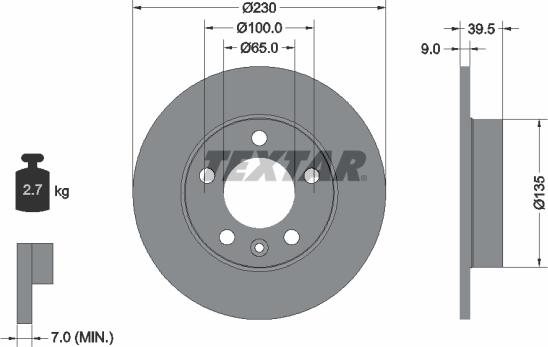 Textar 92082503 - Discofreno autozon.pro