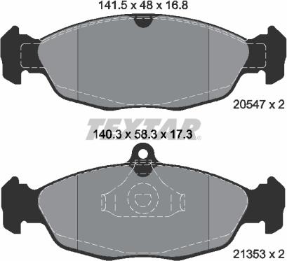 Textar 89000700 - Kit freno, Freno a disco autozon.pro