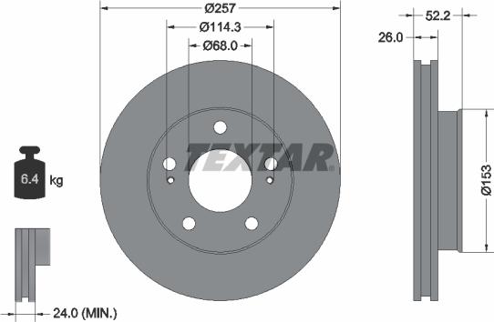 Textar 89011400 - Kit freno, Freno a disco autozon.pro