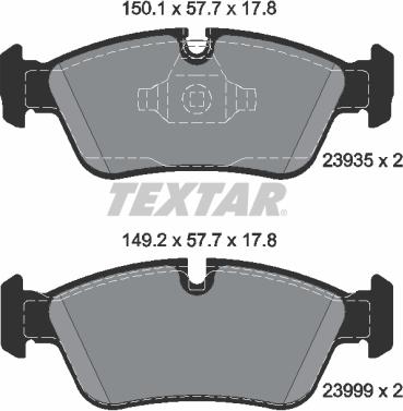 Textar 89017100 - Kit freno, Freno a disco autozon.pro