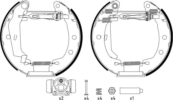 Textar 84049500 - Kit ganasce freno autozon.pro