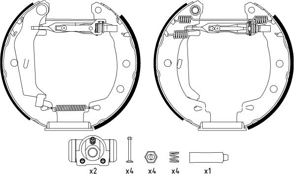 Textar 84049501 - Kit ganasce freno autozon.pro