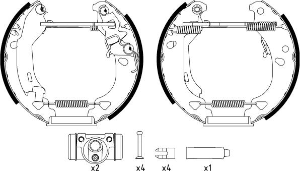 Textar 84049200 - Kit ganasce freno autozon.pro