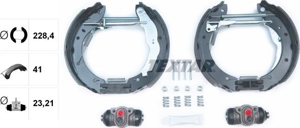 Textar 84044001 - Kit ganasce freno autozon.pro