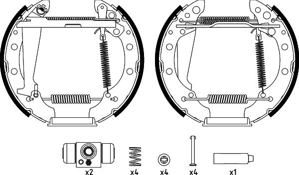 Textar 84044709 - Kit ganasce freno autozon.pro