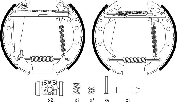 Textar 84044705 - Kit ganasce freno autozon.pro