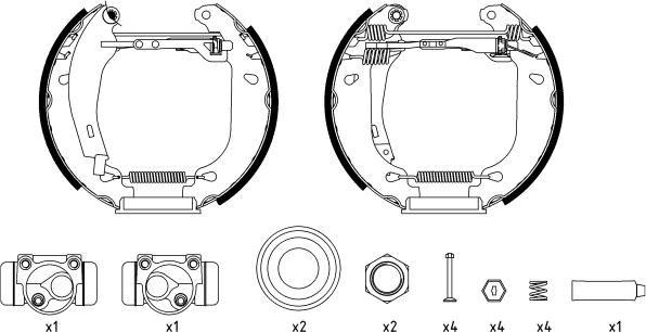 Textar 84045201 - Kit ganasce freno autozon.pro