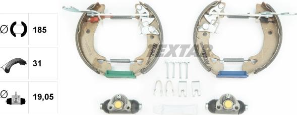 Textar 84048400 - Kit ganasce freno autozon.pro