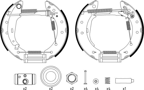 Textar 84048006 - Kit ganasce freno autozon.pro