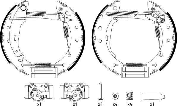 Textar 84048008 - Kit ganasce freno autozon.pro