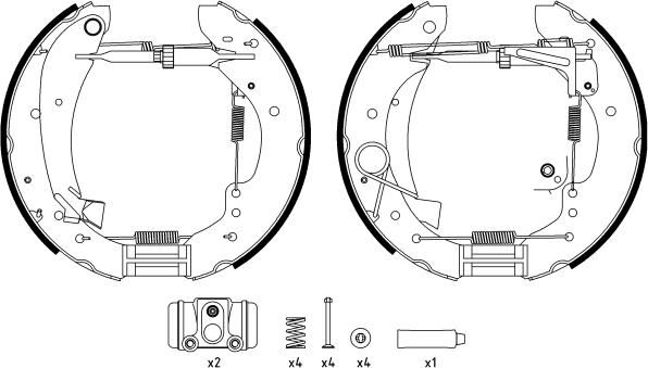 Textar 84047901 - Kit ganasce freno autozon.pro