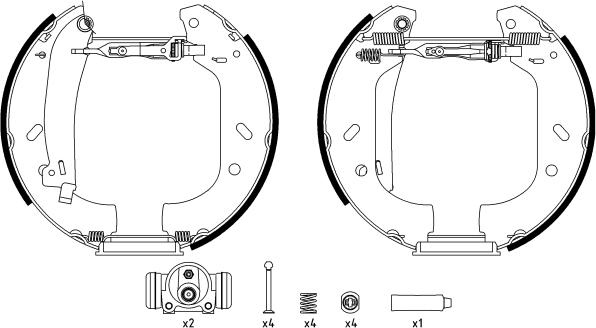 Textar 84047800 - Kit ganasce freno autozon.pro