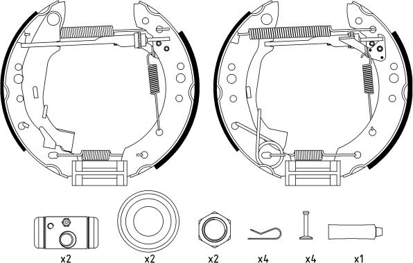 Textar 84059801 - Kit ganasce freno autozon.pro