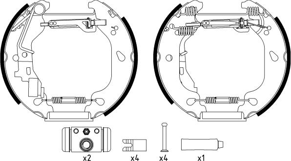 Textar 84054400 - Kit ganasce freno autozon.pro