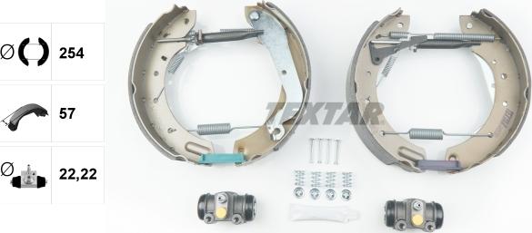 Textar 84055801 - Kit ganasce freno autozon.pro