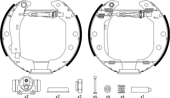 Textar 84056601 - Kit ganasce freno autozon.pro