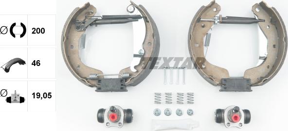 Textar 84058200 - Kit ganasce freno autozon.pro