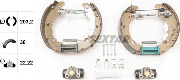 Textar 84053600 - Kit ganasce freno autozon.pro