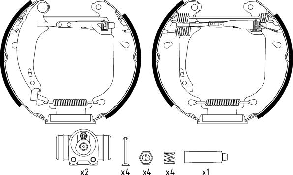 Textar 84053800 - Kit ganasce freno autozon.pro