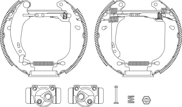 Textar 84053801 - Kit ganasce freno autozon.pro