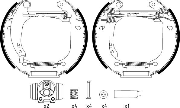 Textar 84053700 - Kit ganasce freno autozon.pro