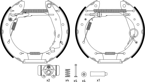 Textar 84052900 - Kit ganasce freno autozon.pro