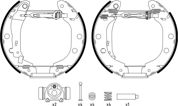 Textar 84052701 - Kit ganasce freno autozon.pro