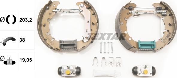 Textar 84057300 - Kit ganasce freno autozon.pro