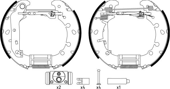 Textar 84057301 - Kit ganasce freno autozon.pro