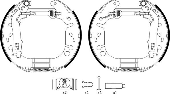 Textar 84065402 - Kit ganasce freno autozon.pro