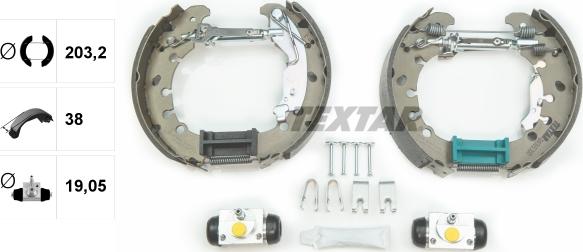 Textar 84065300 - Kit ganasce freno autozon.pro