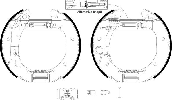 Textar 84060900 - Kit ganasce freno autozon.pro