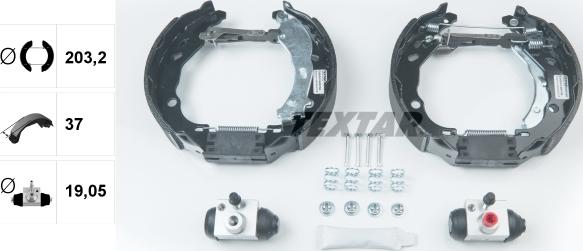 Textar 84061601 - Kit ganasce freno autozon.pro