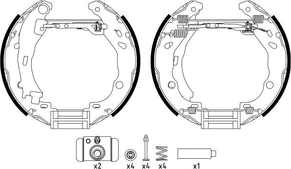 Textar 84061602 - Kit ganasce freno autozon.pro