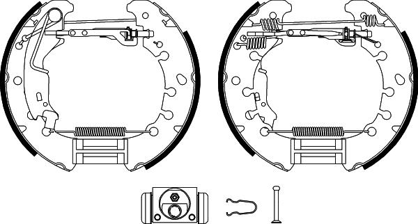 Textar 84061101 - Kit ganasce freno autozon.pro