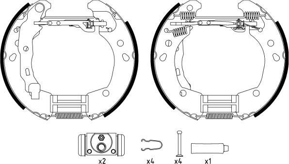 Textar 84062600 - Kit ganasce freno autozon.pro